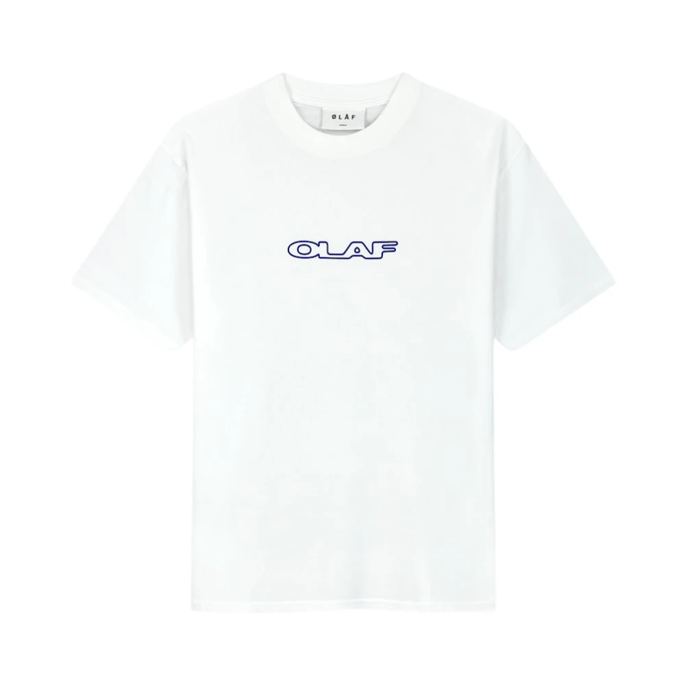 Olaf Hussein Outline Tee White Heren