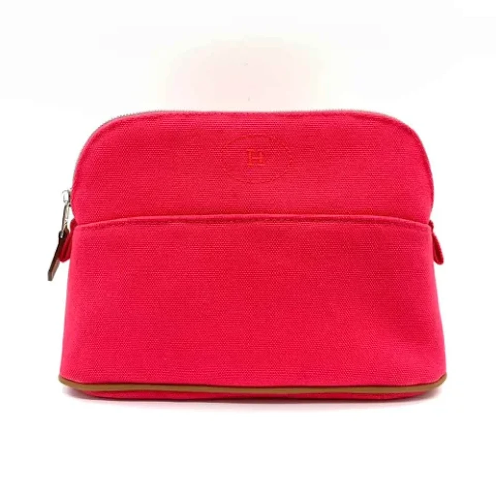 Hermès Vintage Pre-owned Canvas handbags Pink Dames