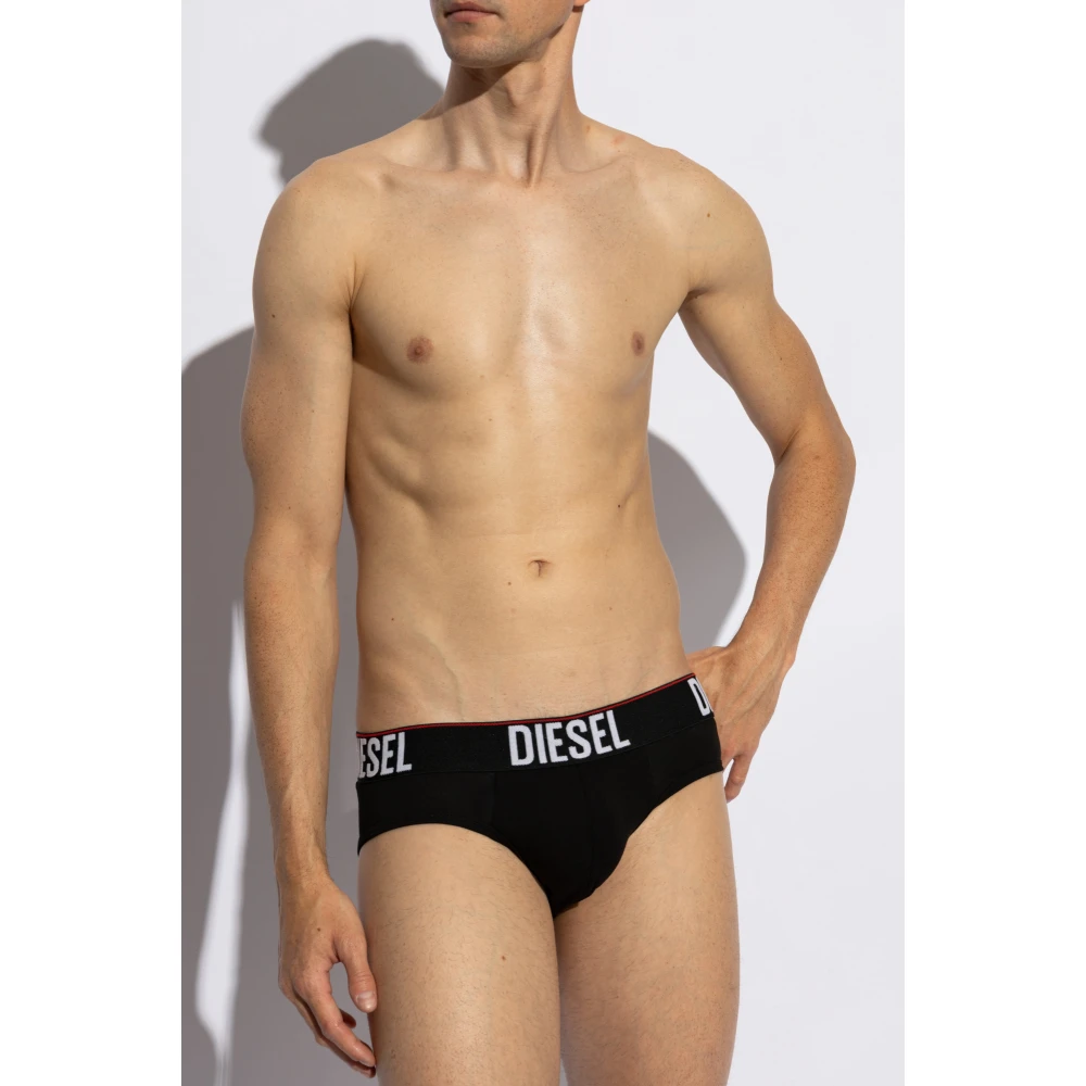 Diesel Driepak van briefs Umbr-Andrethreepack Black Heren