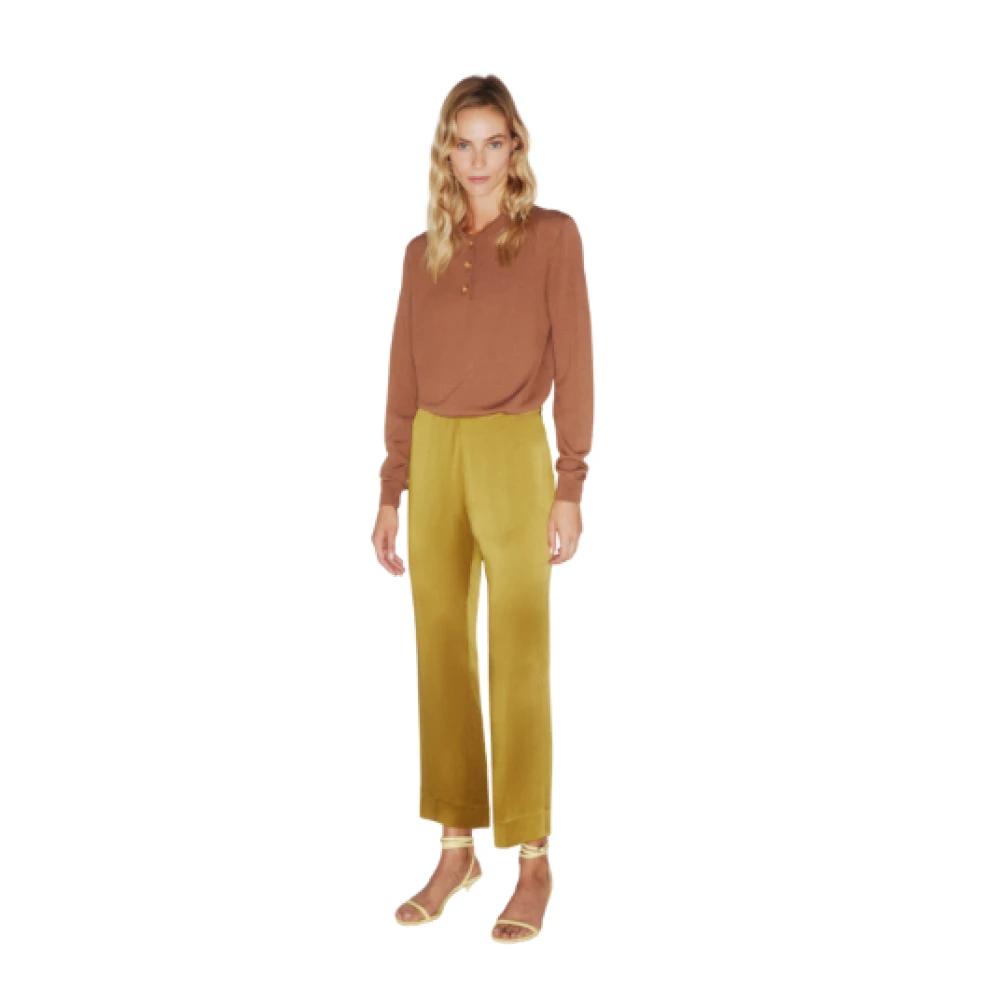 Blazé Milano Novalis Pickle Morelia Satijnen Broek Yellow Dames