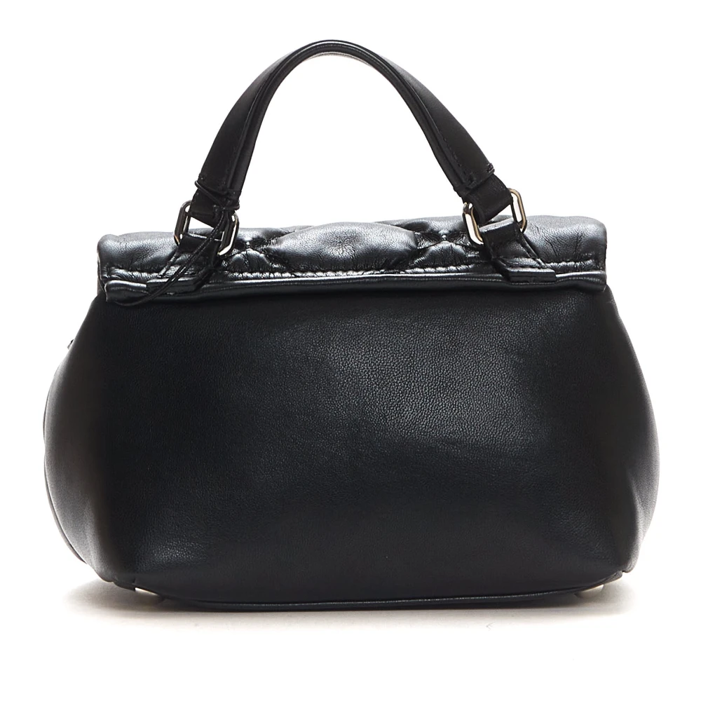 Zanellato Zwarte Schoudertas Elegante Cloud Black Dames