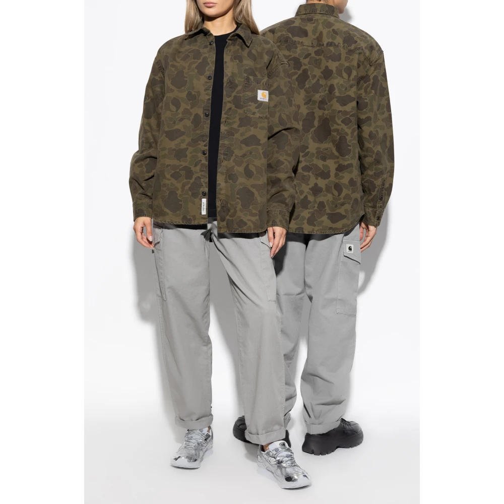 Carhartt WIP Shirt met moro patroon Green Unisex