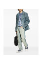 t-shirt-a-cotes-bleu-avec-imprime-polos