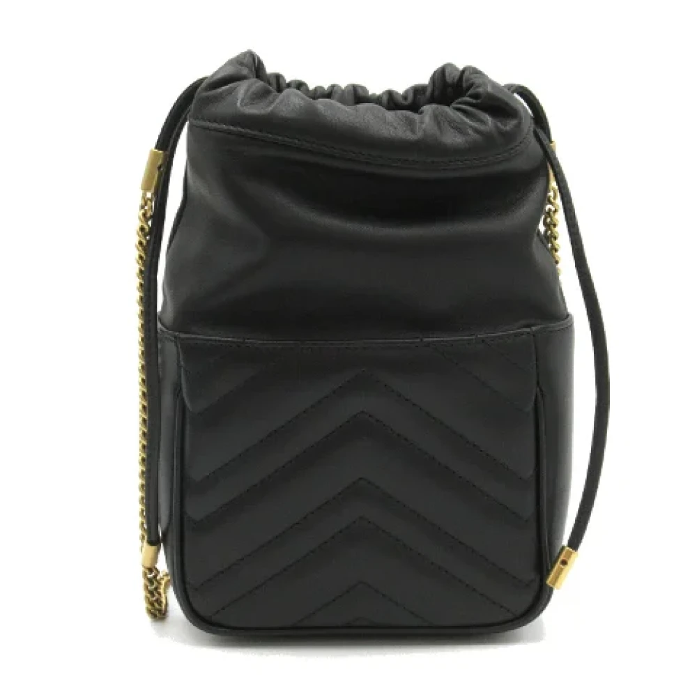 Gucci Vintage Pre-owned Leather crossbody-bags Black Dames