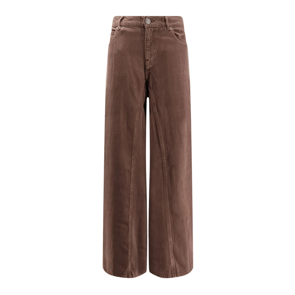 Pinko Women's Brown Winona Wide Leg Jeans - Wide Jeans - W27 - Jeans