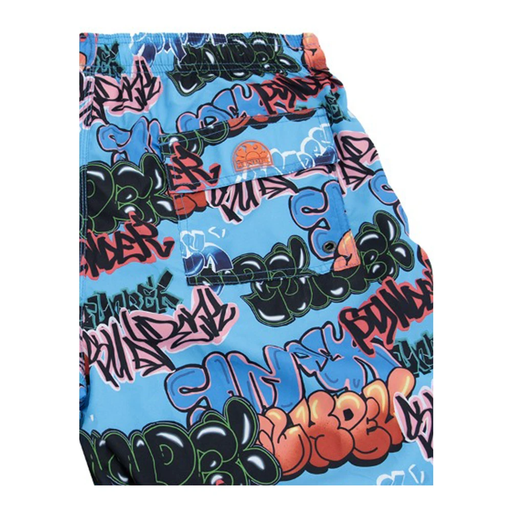 Sundek Heren Zwemshorts met Vetersluiting Multicolor Heren