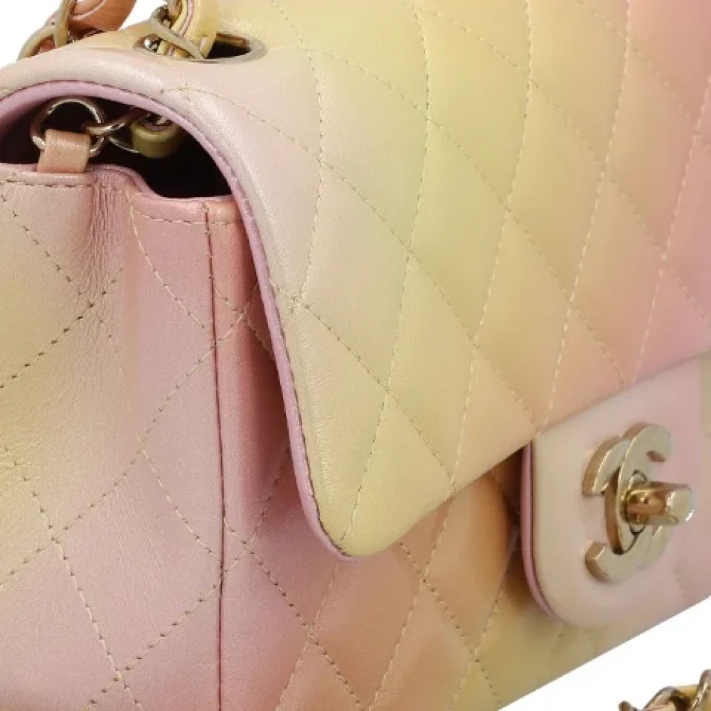 Chanel Vintage Pre-owned Leather chanel-bags Yellow Dames