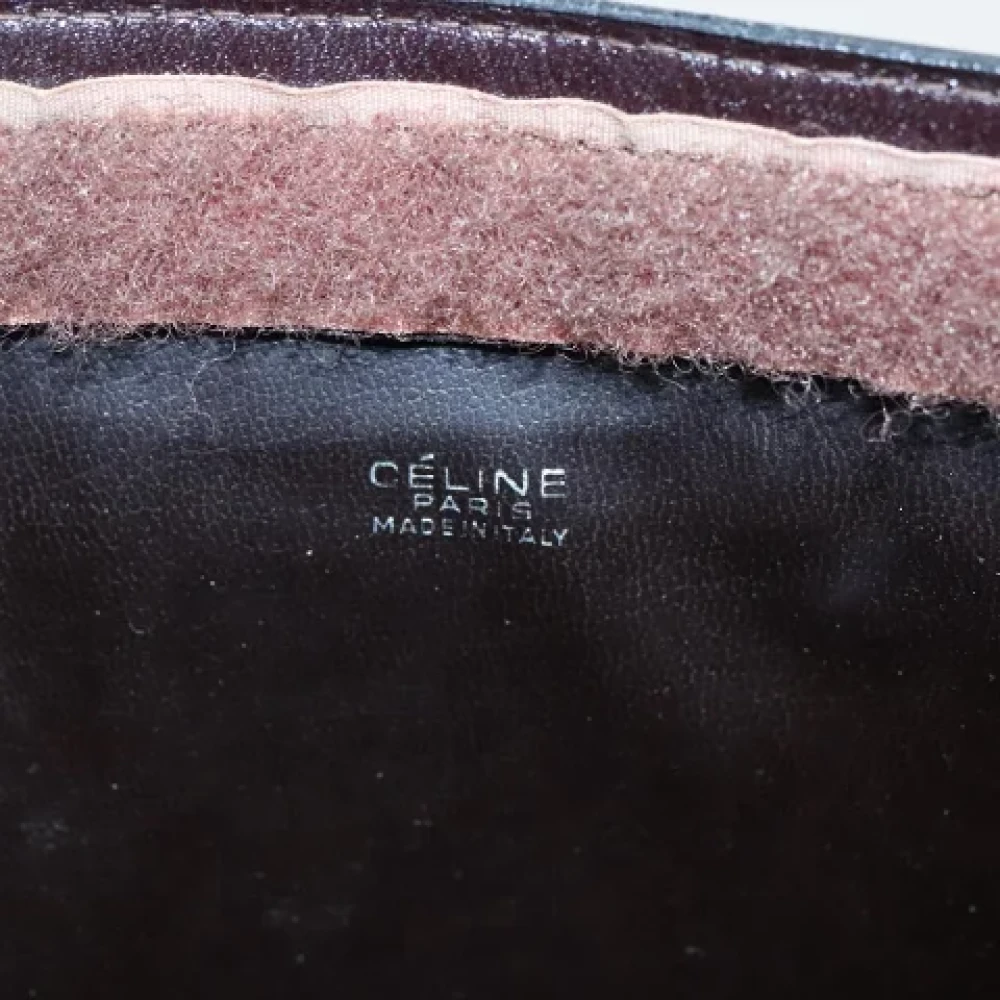 Celine Vintage Pre-owned Canvas clutches Beige Dames