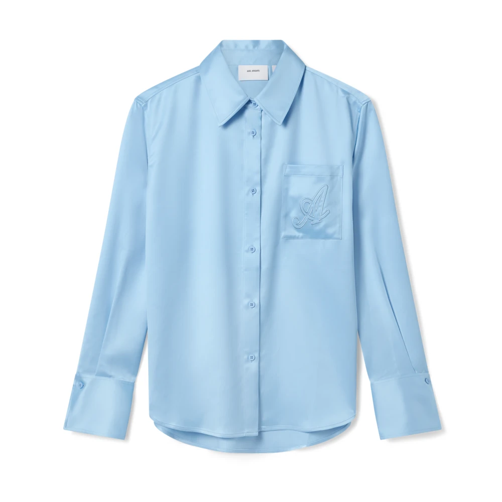 Axel Arigato Rumi Satin Shirt Blue Dames