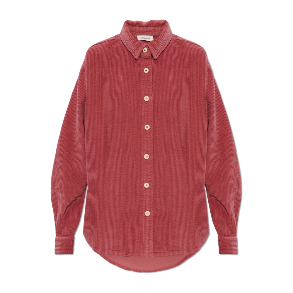 American Vintage Damen Rosa Padow Oversized Cordhemd