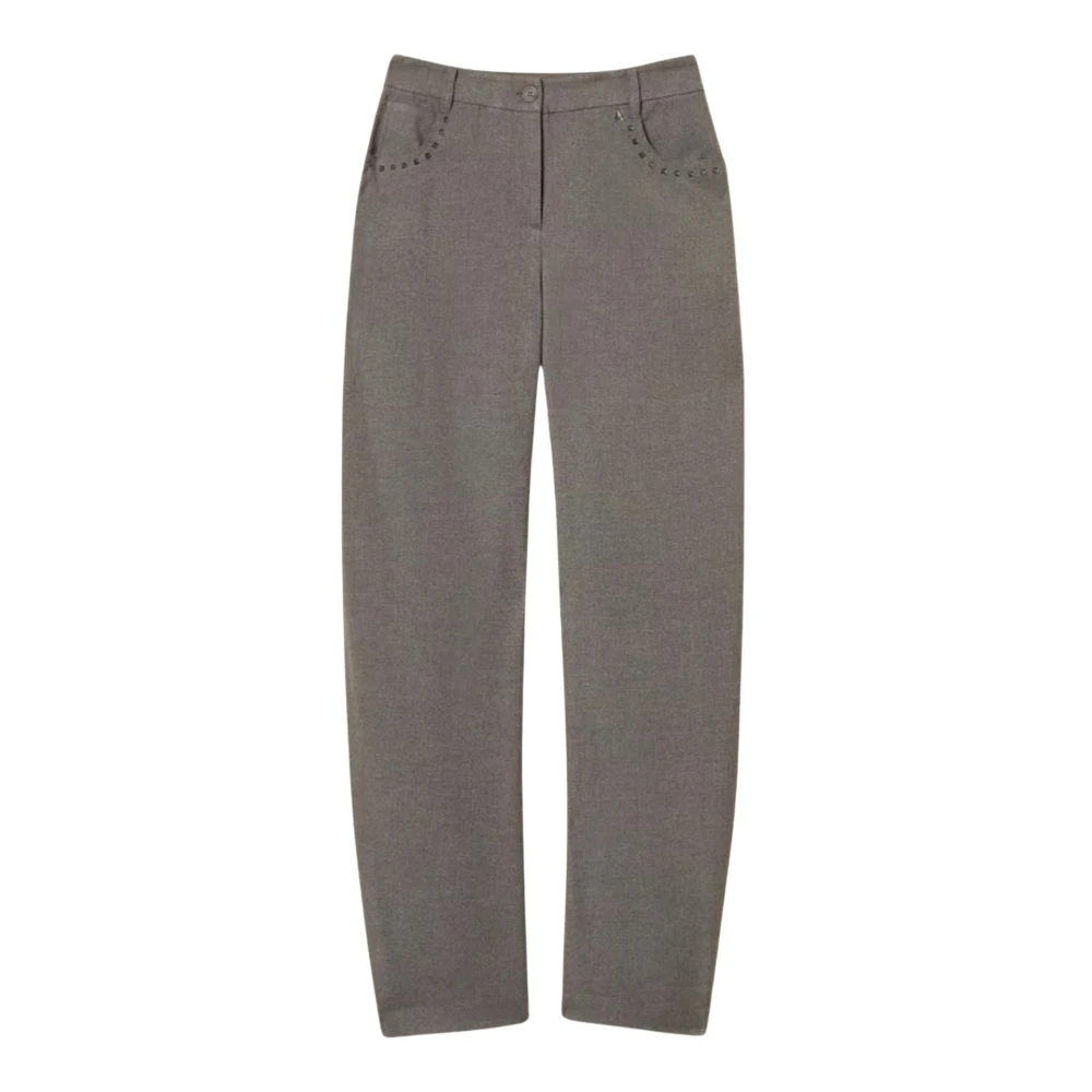 Twinset Donna Grigio Pantaloni, Xs, New,