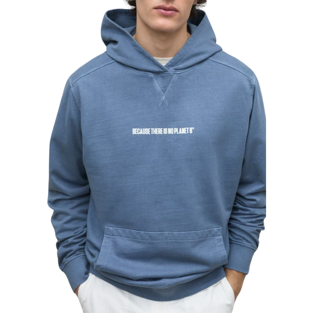 Ecoalf Licht Indigo Sweatshirt voor Mannen Blue Heren
