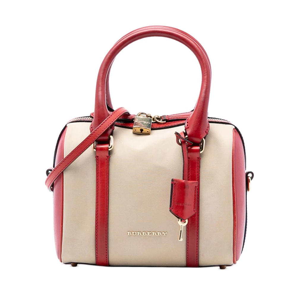 Burberry Vintage Women's Brown Vintage Handbags, One Size, Pre-Owned Vintage Leather Satchel Bag