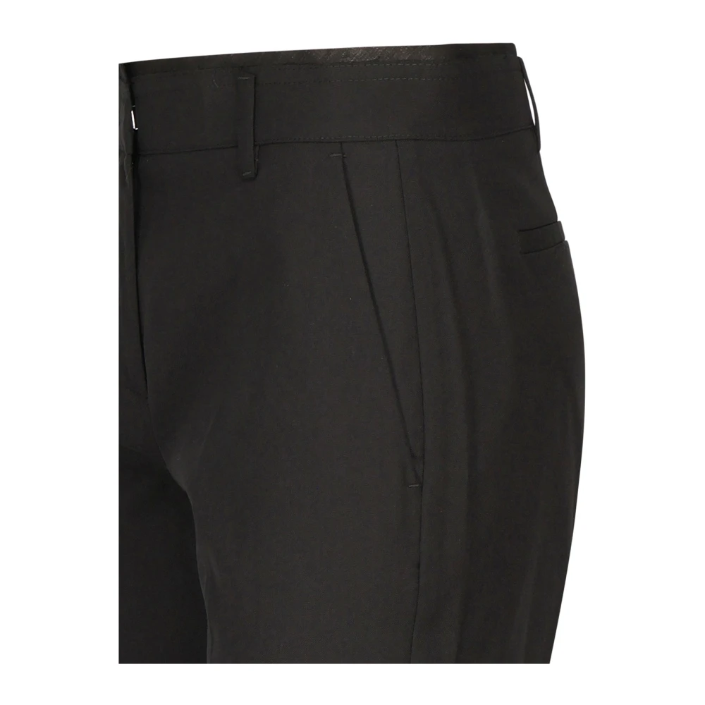 pinko Elegante Zwarte Flared Broek Black Dames