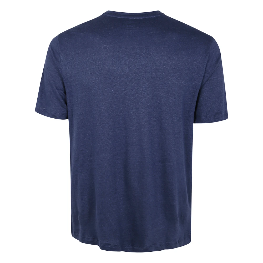 majestic filatures Casual Ronde Hals Sweater Blue Heren