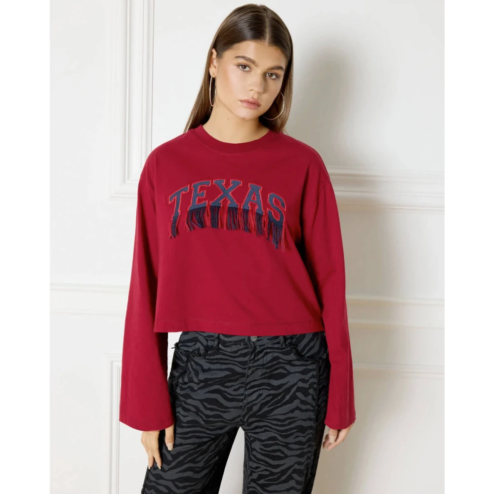 Refined Department Stevie Sweater Red Dames