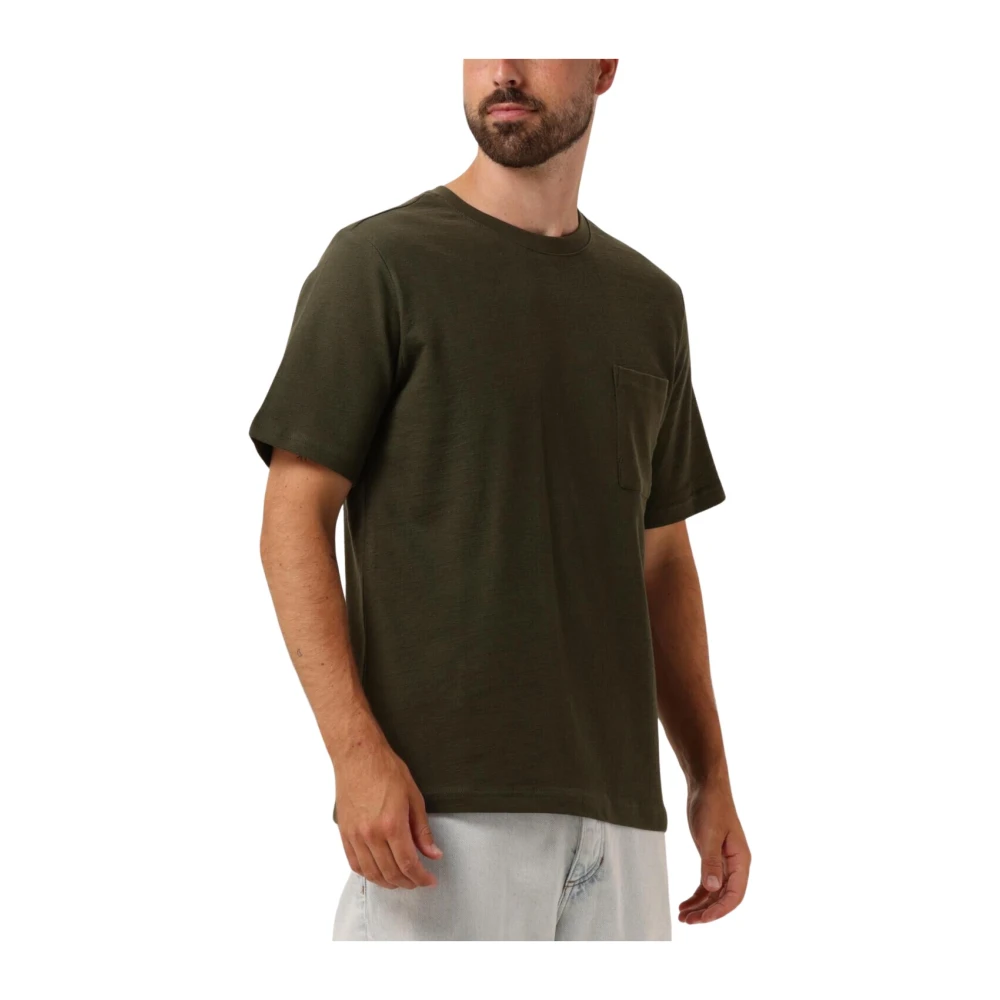 Anerkjendt Heren Polo & T-shirt Structuur Tee Green Heren