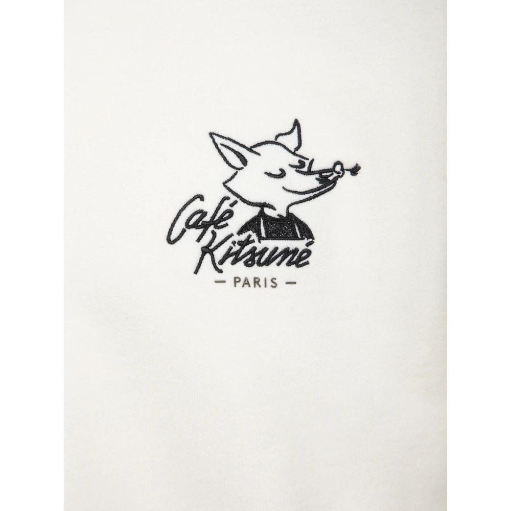 Maison Kitsuné Witte Sweatshirt Aw24 Beige Heren