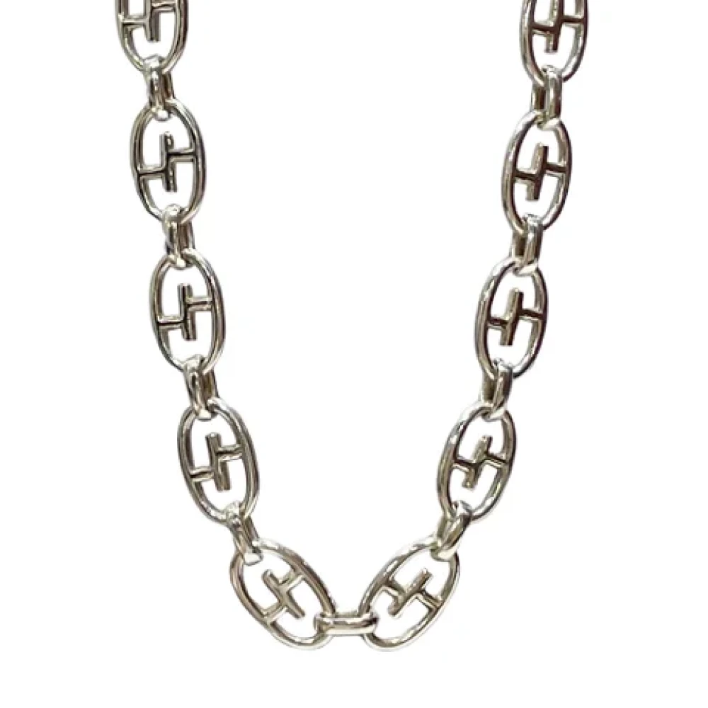 Gucci Vintage Pre-owned Silver halsband Gray, Dam