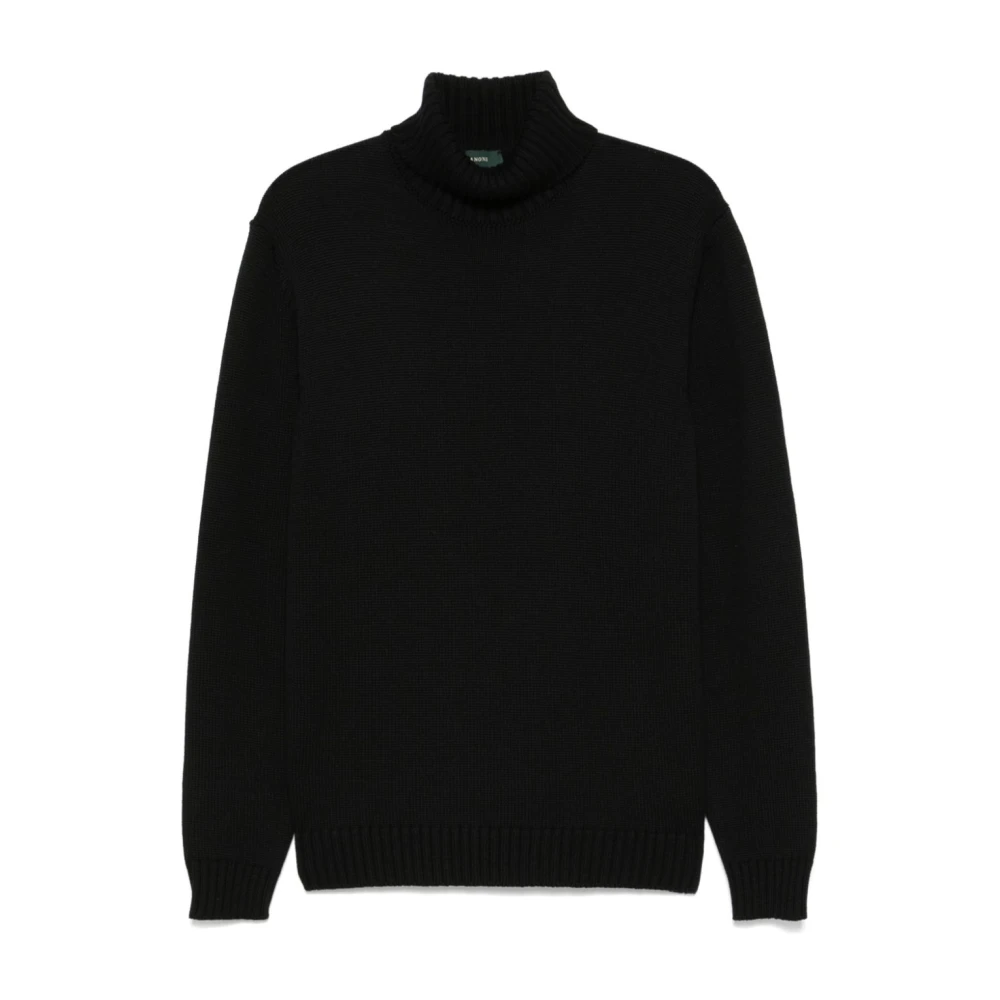 Zanone Zwarte Visserstrui Black Heren