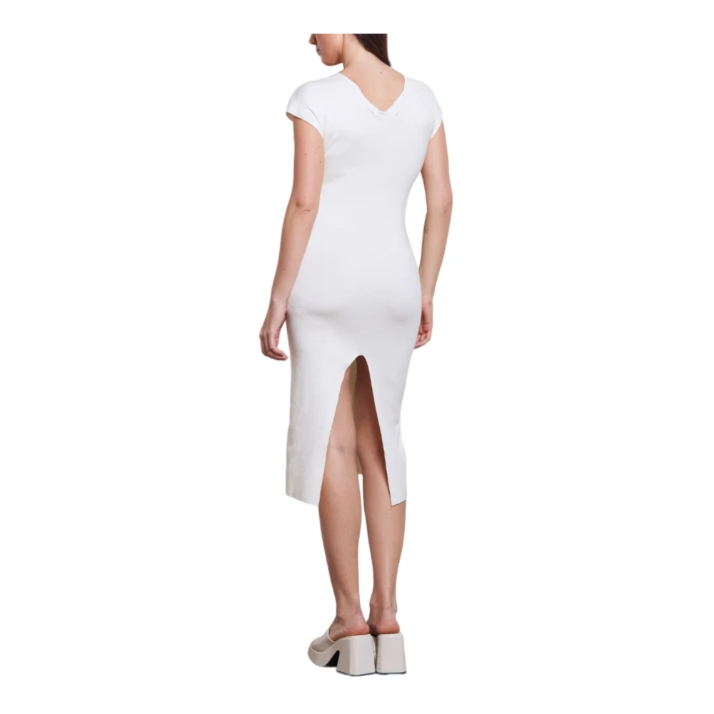 Akep Panna Stijlvolle Jurk White Dames