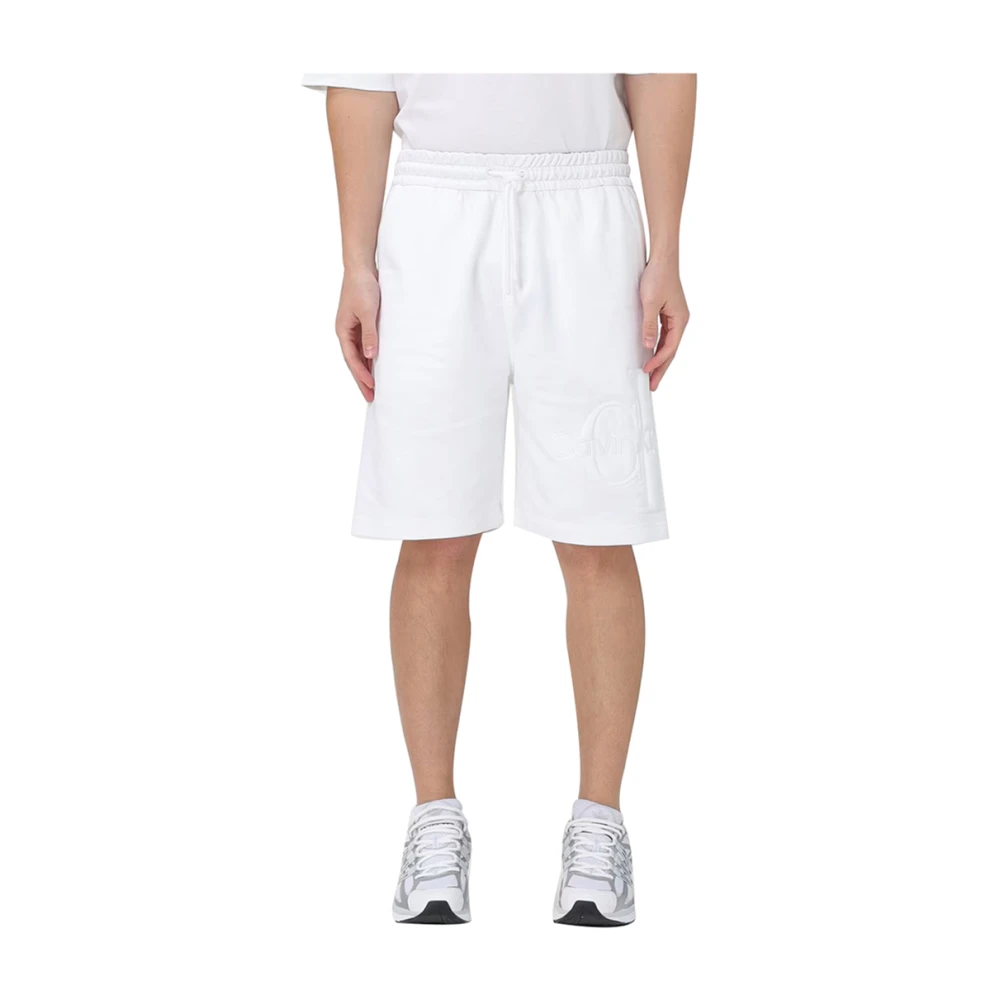 Calvin Klein Witte Bermuda Shorts White Heren