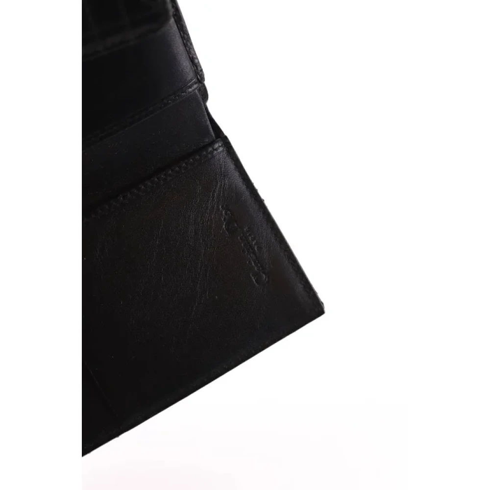 Dior Vintage Pre-owned Leather wallets Black Dames