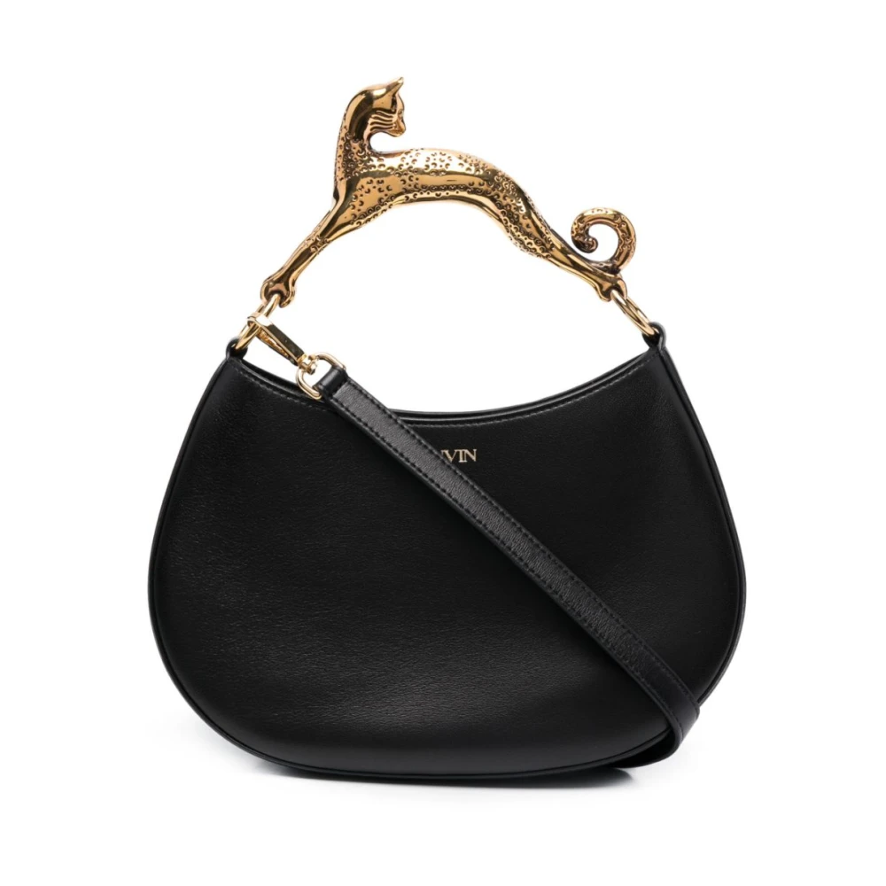 Lanvin Embellished-Handle Tote Bag Black Dames