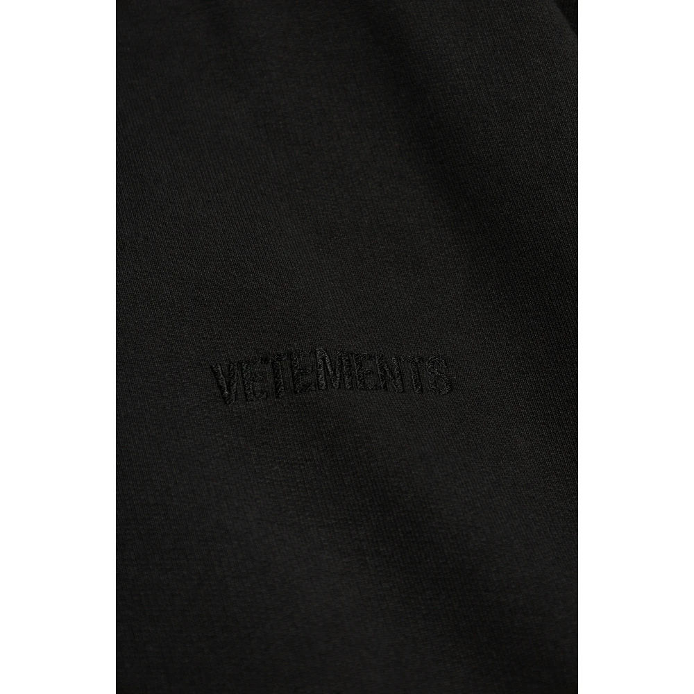 Vetements Sweatshirt met logo Black Heren