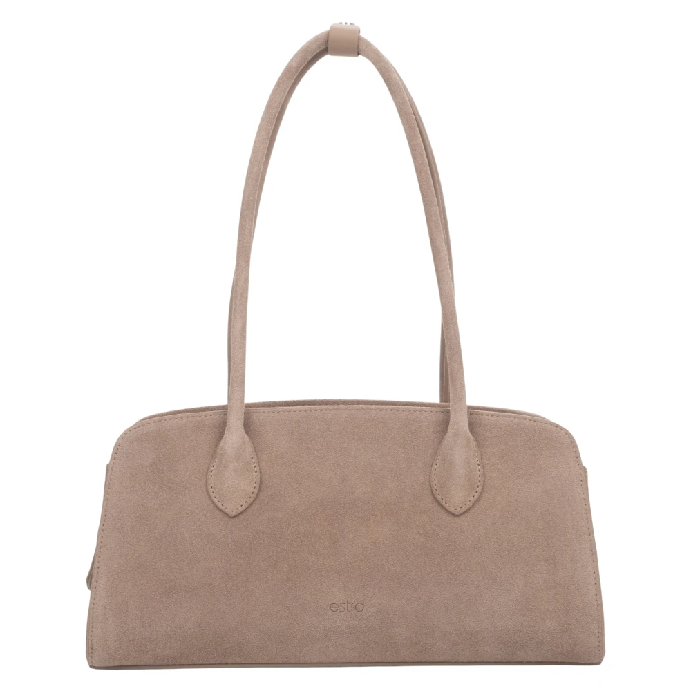 Estro Women's Brown Compact Shoulder Bag
