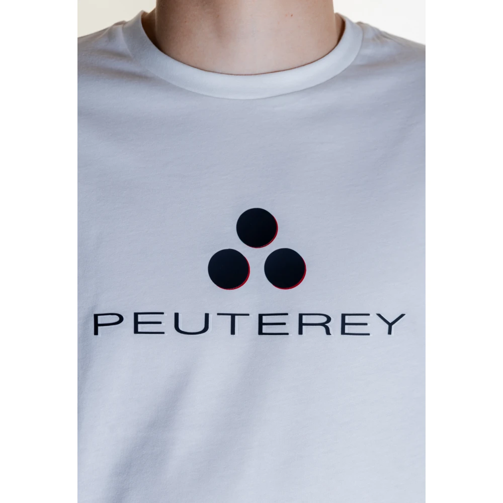 Peuterey Heren T-shirt Lente Zomer Collectie White Heren