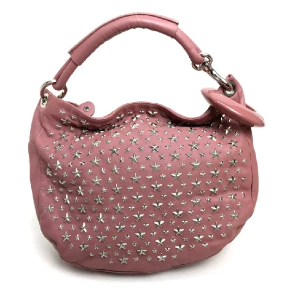 Jimmy Choo Pre-owned Leather handbags Pink Dames
