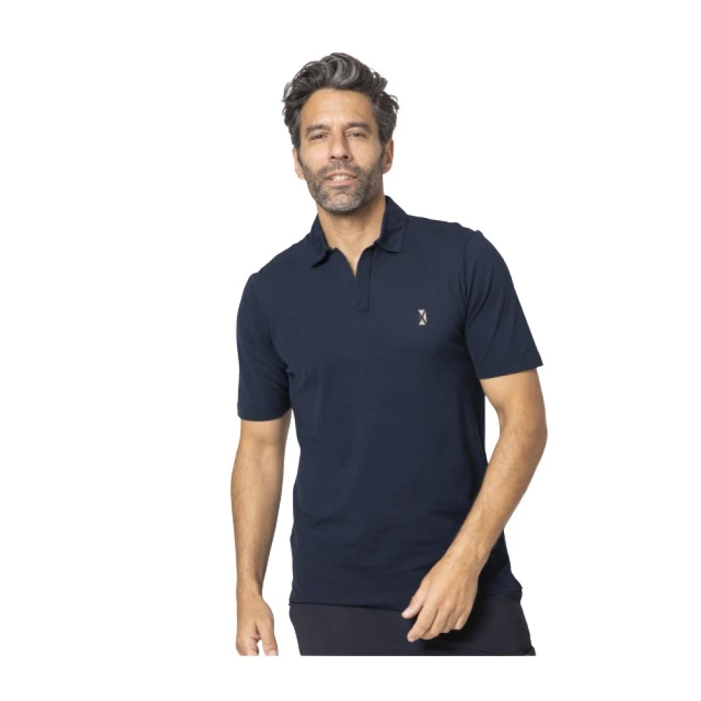 Gran Sasso Mannelijk Blauw Tops Heren, 3XL, Katoen, Polo Shirt