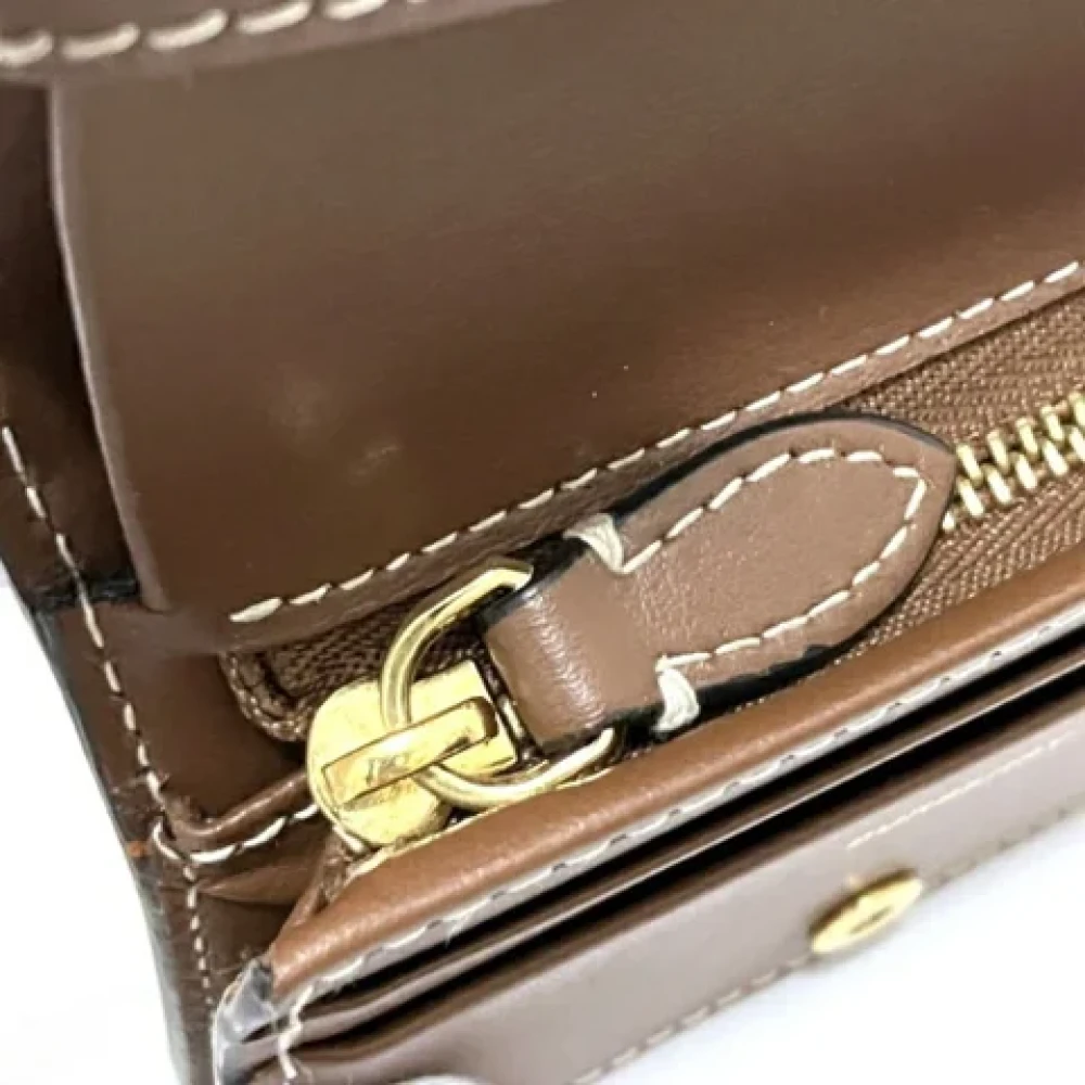 Burberry Vintage Pre-owned Leather wallets Brown Dames