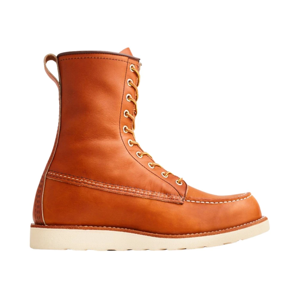 Red Wing Shoes Heritage Work Moc Toe Boot Oro Legacy Brown, Herr