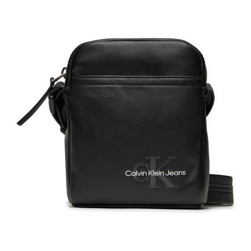 Calvin Klein Jeans Zachte Reporter Tas Herfst Winter Collectie Black Heren