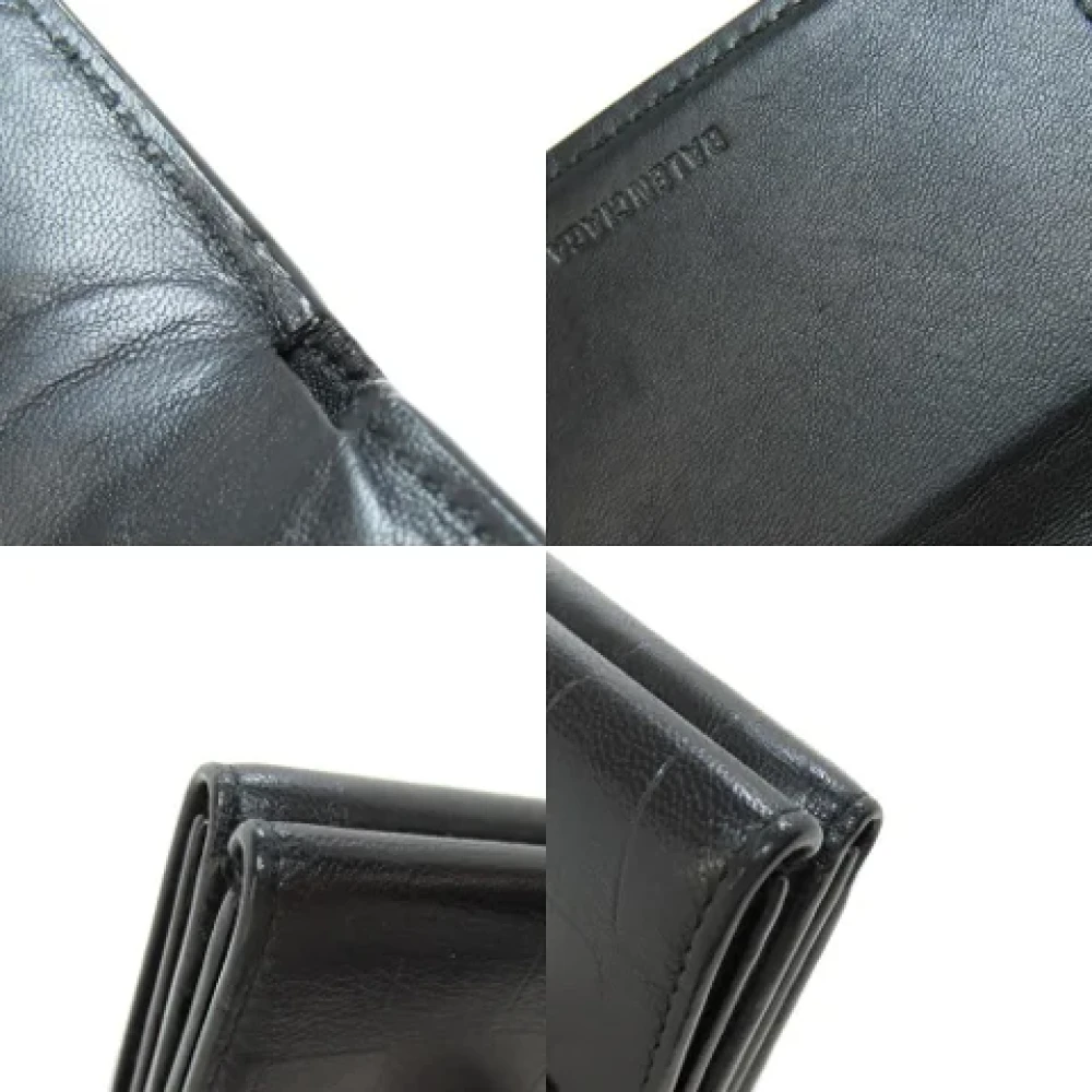 Balenciaga Vintage Pre-owned Leather wallets Black Dames