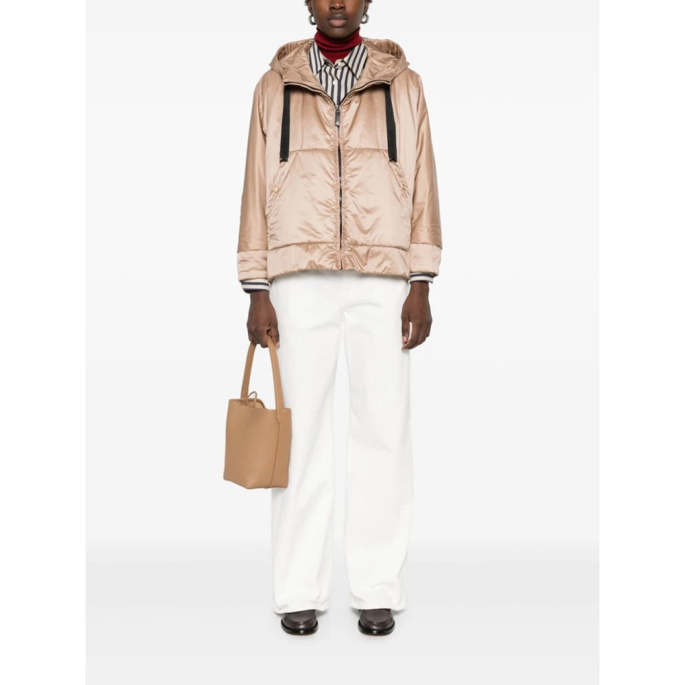 Max Mara Bruine Parka Dameskleding Brown Dames