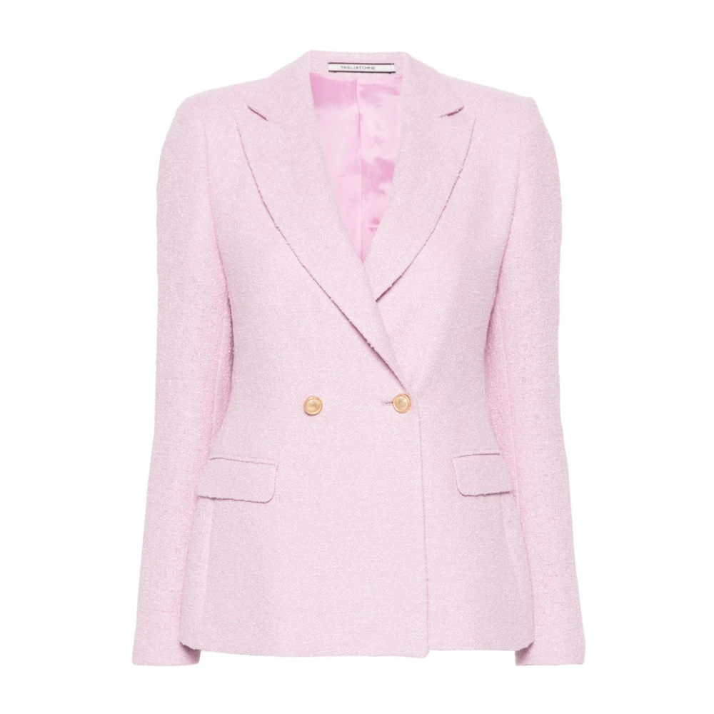 Tagliatore Rosa Bouclé J-Albar Blazer Pink, Dam