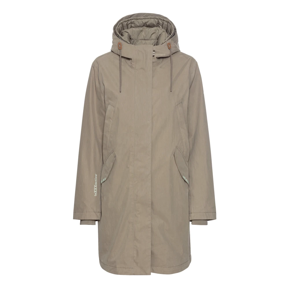 camel active Katoenmix Functionele Jas Green Dames