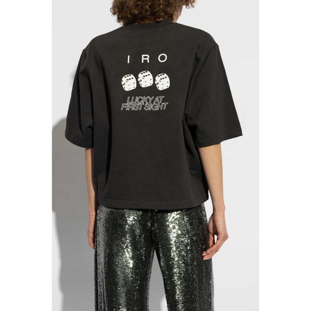 IRO T-shirt Chadie Black Dames