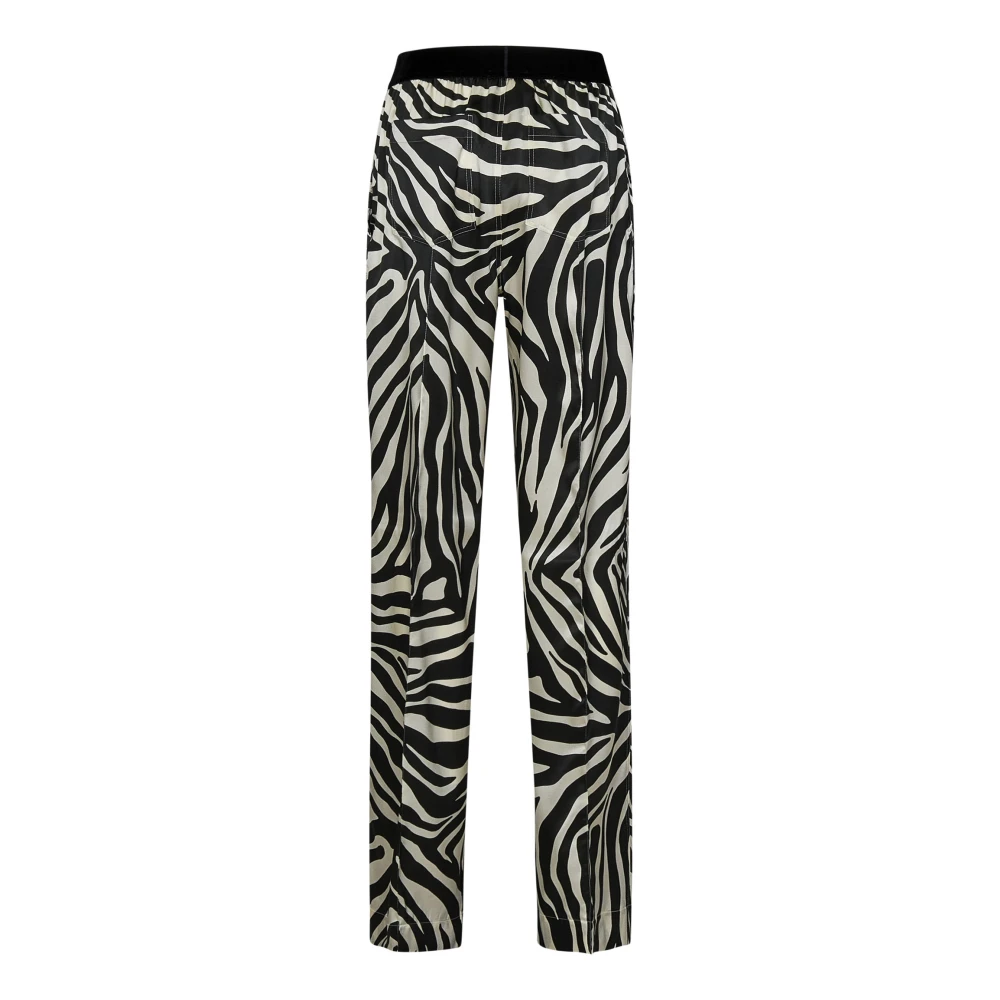 Tom Ford Beige Zijden Broek Chic Comfortabele Stijl Multicolor Dames
