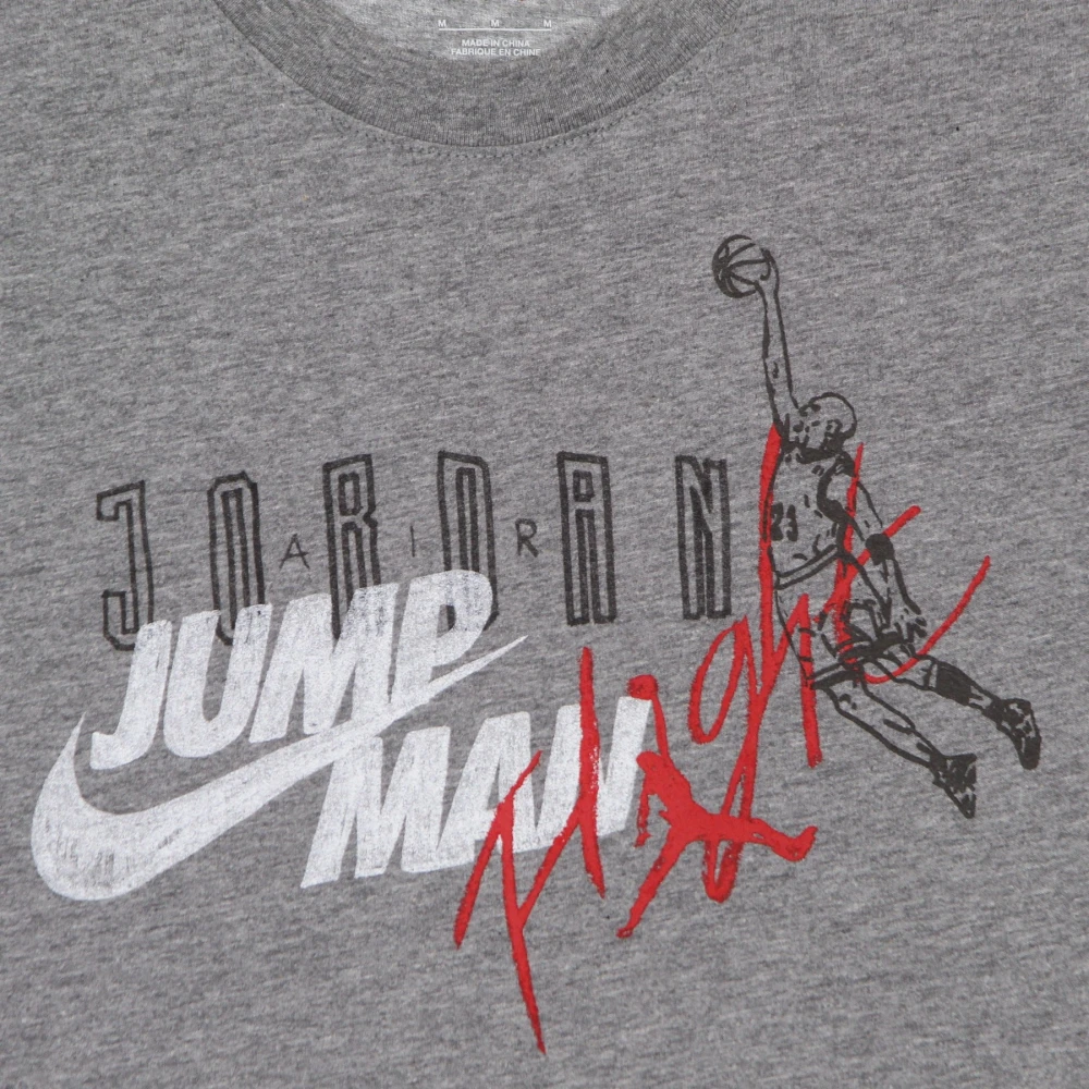 Jordan Grafische Crew Neck T-shirt Print Gray Heren