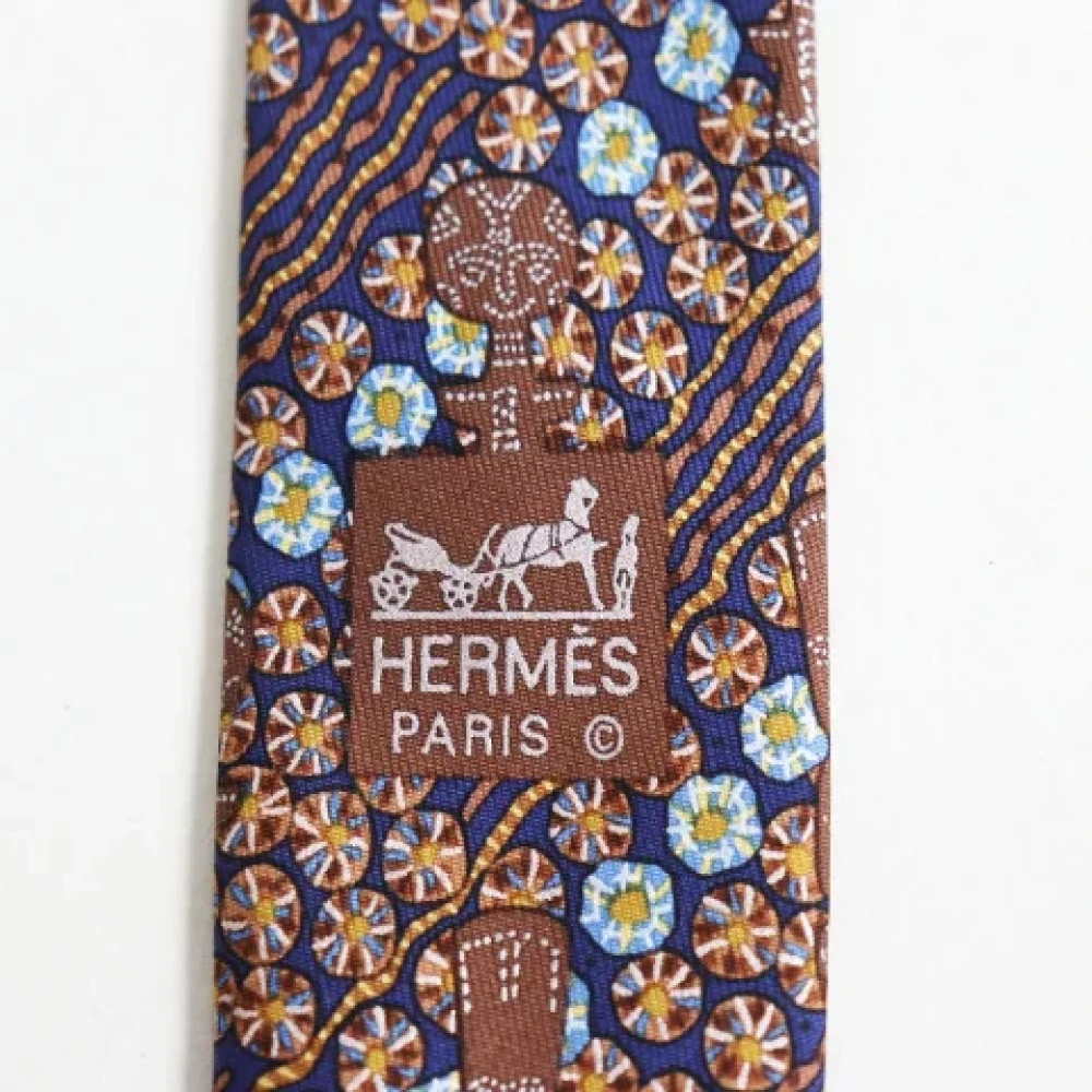 Hermès Vintage Pre-owned Canvas home-office Blue Heren