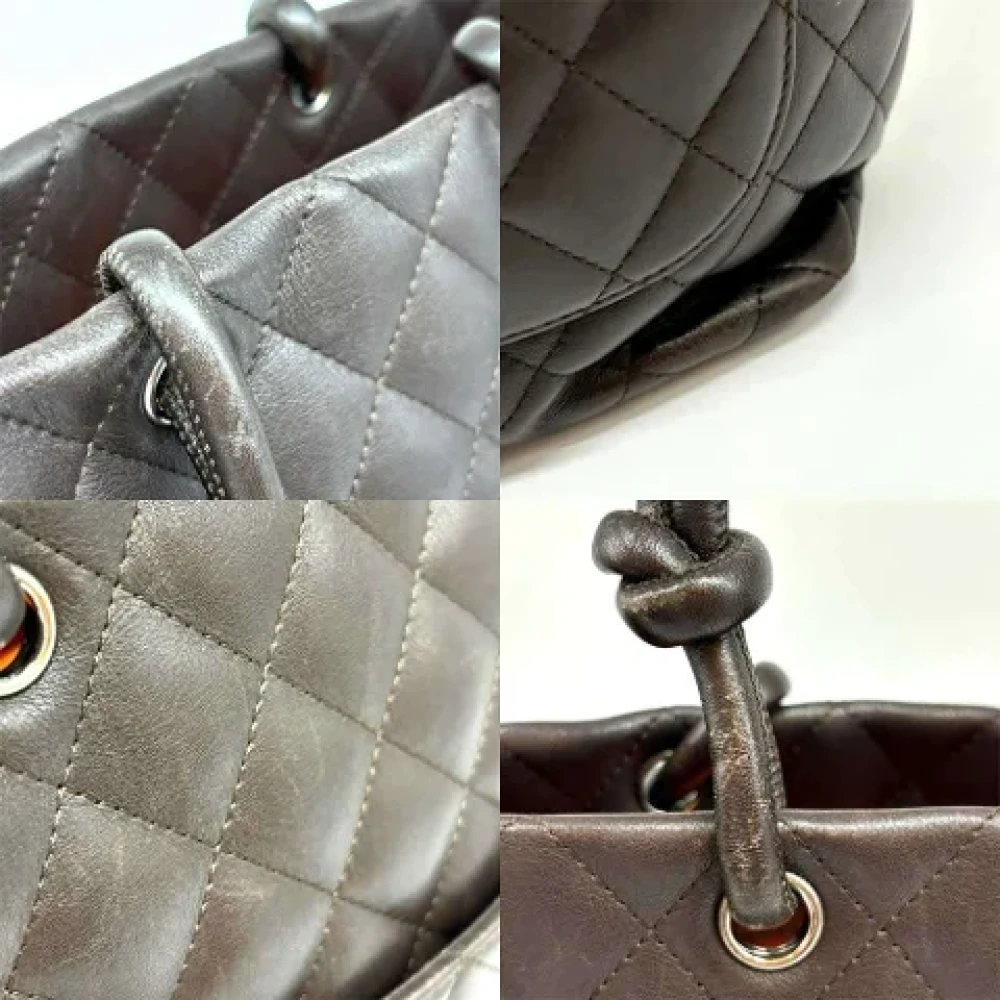 Chanel Vintage Pre-owned Leather chanel-bags Brown Dames