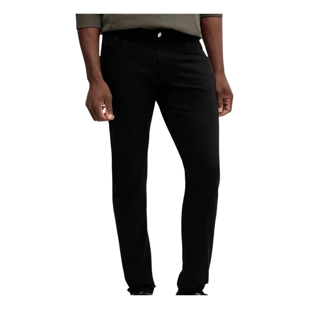 Armani Exchange Men's Black Slim-Fit Trousers - Slim-Fit Trousers - W28 - Trousers