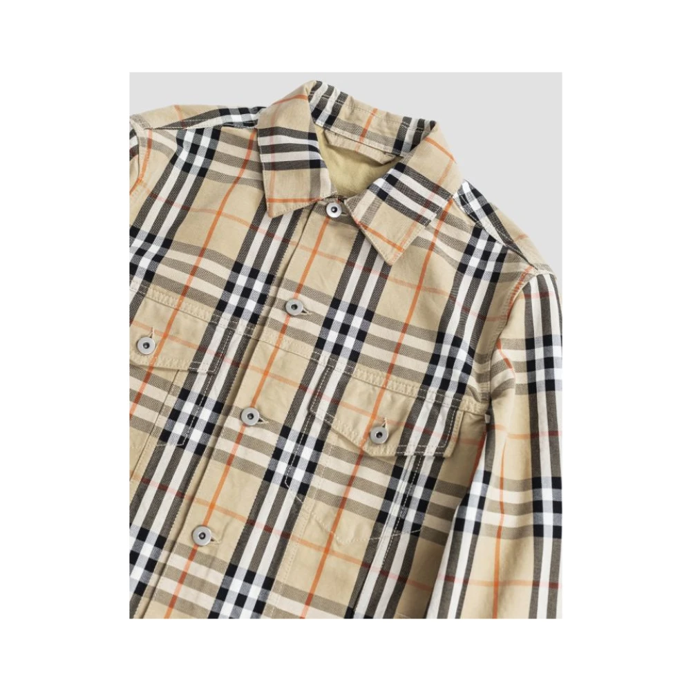 Burberry Klassieke Check Katoenen Jas Multicolor Heren