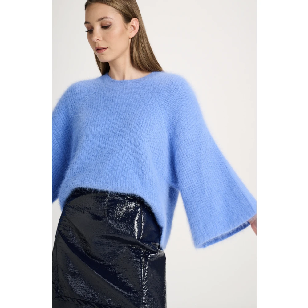 March23 Trui met ronde hals Blue Dames