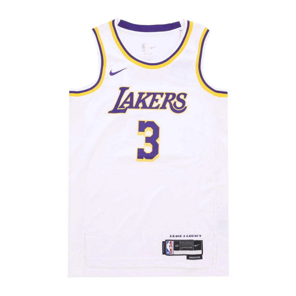 Nike Basketbal Tanktop Swingman Jersey Anthony Davis White Heren