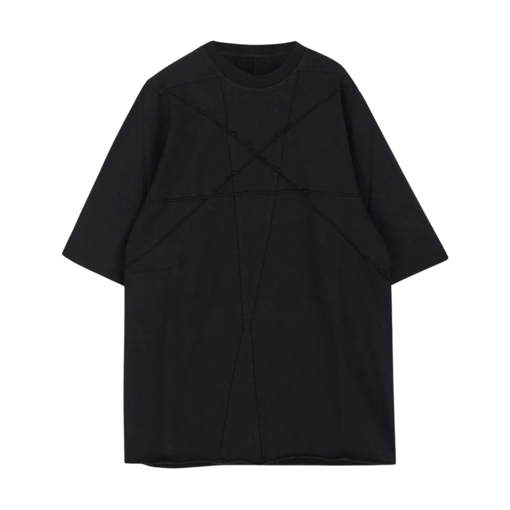 Rick Owens Cotton Jumbo SS T-shirt Black Heren